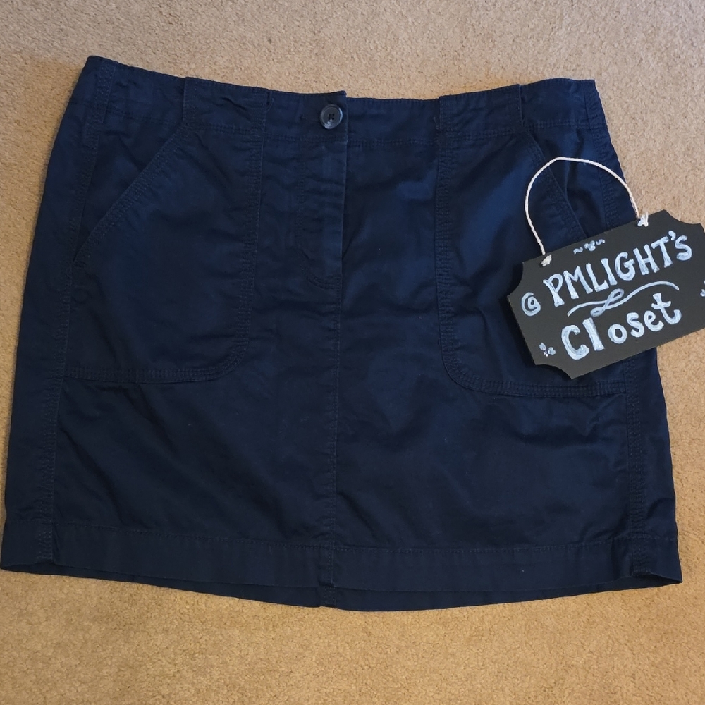 Ann Taylor LOFT Blue Mini Skirt 6